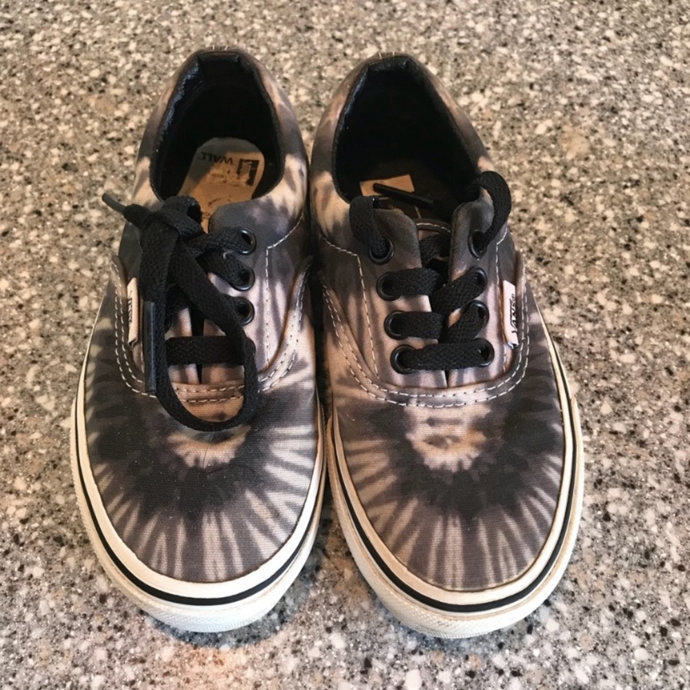 Tie Dye Black Grey Vans 11.5 Boys or Girls 11.5C